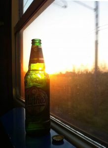 beer on train